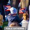 G128 12 Pack Handheld Puerto Rico Puerto Rican Stick Flags | 8x12 In | Printed 150D Polyester, Country Flag, Solid Wooden Stick, Spear Gold Tip